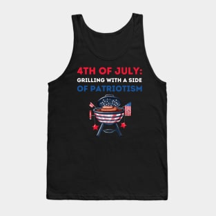 4th of July with a side of patriotism Tank Top